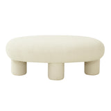 Discus Boucle Ottoman by TOV Furniture at Eve Furniture