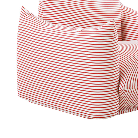 Saint Tropez Striped Stuffed Indoor / Outdoor Armchair by TOV Furniture at Eve Furniture