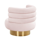 Naomi Velvet Swivel Chair by TOV Furniture at Eve Furniture