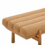 Julianna Sunflower Yellow Heavy Linen Bench by TOV Furniture at Eve Furniture