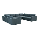 Willow Velvet Modular Large U Sectional by TOV Furniture at Eve Furniture