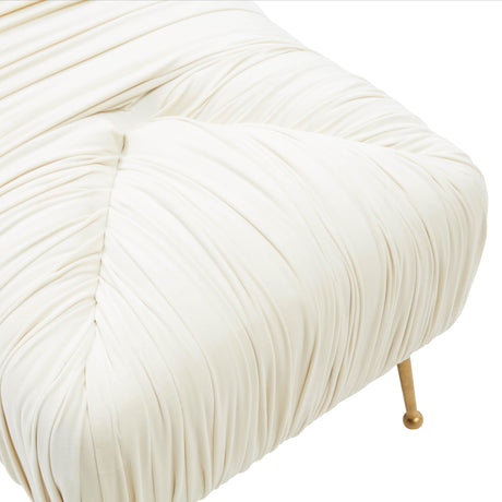 Jessica Cream Velvet Bench by Inspire Me! Home Decor by TOV Furniture at Eve Furniture