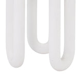 Tildy White Concrete Indoor / Outdoor Round Side Table by TOV Furniture at Eve Furniture