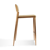 Gale Tan Basketweave Stackable Stool - Set of 2 by TOV Furniture at Eve Furniture