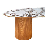 Tamara Marble Ceramic Oval Coffee Table by TOV Furniture at Eve Furniture