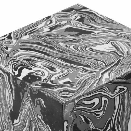 Camryn Swirled Resin Side Table by TOV Furniture at Eve Furniture