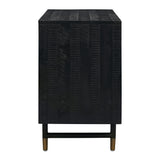 Gatsby Black Acacia Wood 66" Buffet by TOV Furniture at Eve Furniture