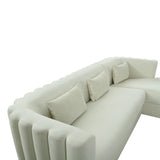 Callie Velvet Sectional by TOV Furniture at Eve Furniture