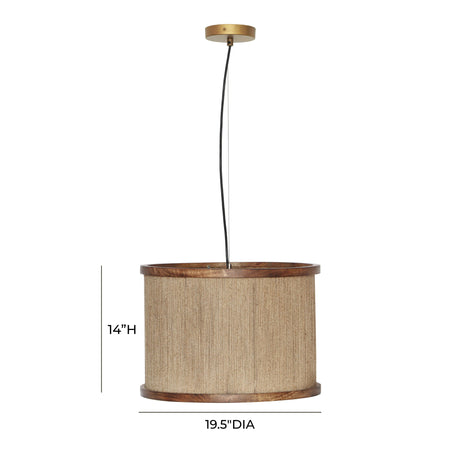 Mariana Natural Pendant Lamp by TOV Furniture at Eve Furniture