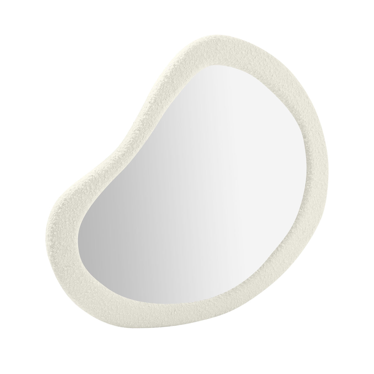 Klaryss Teardrop Boucle Mirror by TOV Furniture at Eve Furniture