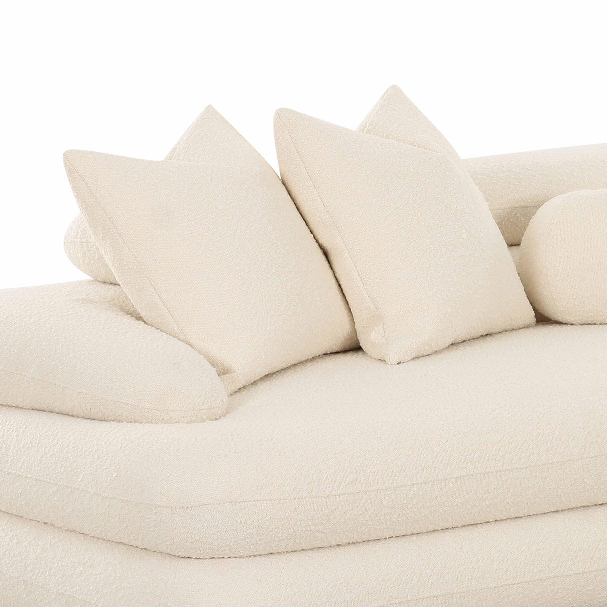 Lulu Cream Boucle Modular Sectional by TOV Furniture at Eve Furniture