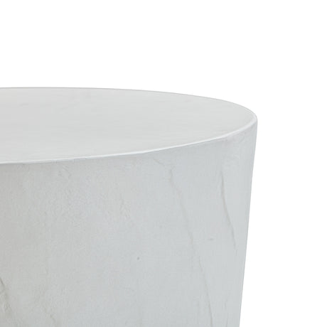 Margot Light Grey Faux Plaster Indoor / Outdoor Concrete Stool by TOV Furniture at Eve Furniture