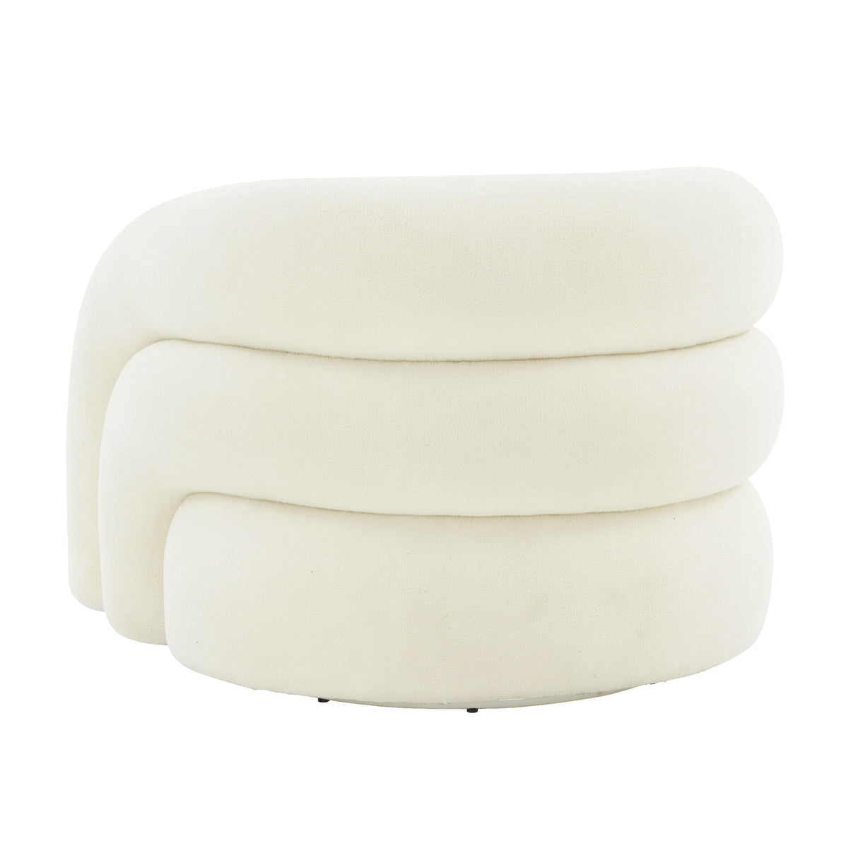 Slipper Upholstered Swivel Chair by TOV Furniture at Eve Furniture