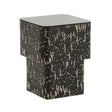 Faye Black Glass Side Table by TOV Furniture at Eve Furniture
