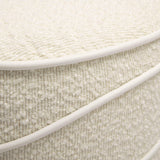 Nero Cream Boucle Ottoman by TOV Furniture at Eve Furniture