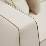 Tristine Cream Linen Sectional by TOV Furniture at Eve Furniture