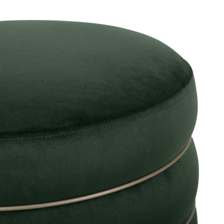 Lakka Velvet Ottoman by TOV Furniture at Eve Furniture