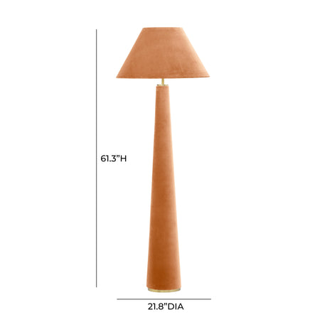 Graham Velvet Floor Lamp by TOV Furniture at Eve Furniture