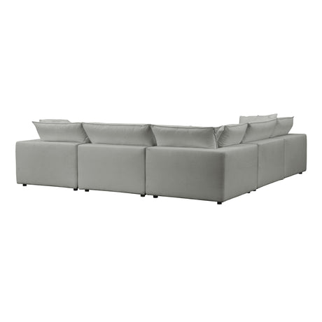 Cali Performance Fabric Modular 5-Piece L-Sectional by TOV Furniture at Eve Furniture