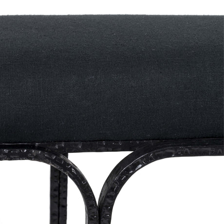 Bryn Black Bench by TOV Furniture at Eve Furniture