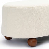 Jaine Boucle Large Ottoman by TOV Furniture at Eve Furniture