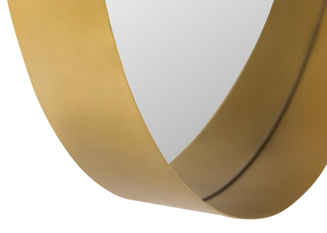 Rella Brass 23" Round Wall Mirror by TOV Furniture at Eve Furniture