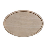 Eclipse Textured Faux Travertine Indoor / Outdoor Side Table by TOV Furniture at Eve Furniture