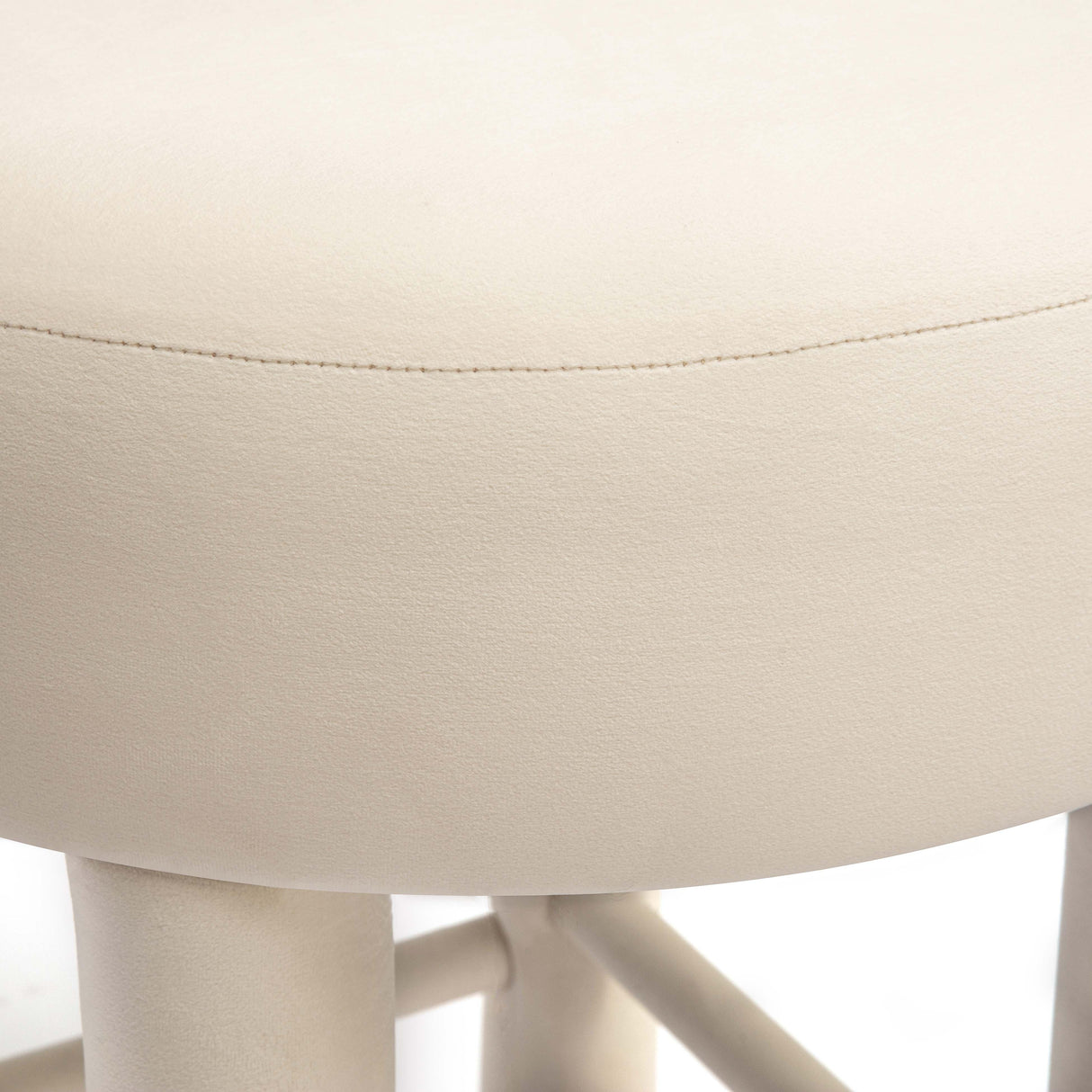Carmel Cream Velvet Counter Stool by TOV Furniture at Eve Furniture
