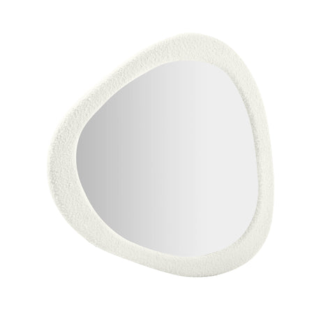 Klaryss Boucle Triangular Mirror by TOV Furniture at Eve Furniture