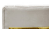 Magnolia Spotted Cream Chair with Gold Base by TOV Furniture at Eve Furniture