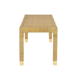 Amara Cream Linen Bench by TOV Furniture at Eve Furniture