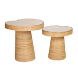 Felicia Lilypad Side Table by TOV Furniture at Eve Furniture