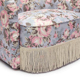 Pamela Spring Floral Print Tasseled Lounge Chair by TOV Furniture at Eve Furniture