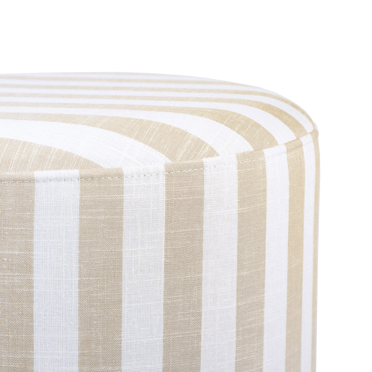 Dex Striped Linen Ottoman by TOV Furniture at Eve Furniture