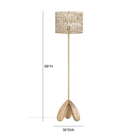 Alondra Wooden Floor Lamp by TOV Furniture at Eve Furniture