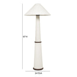 Faith White Boucle Floor Lamp by TOV Furniture at Eve Furniture