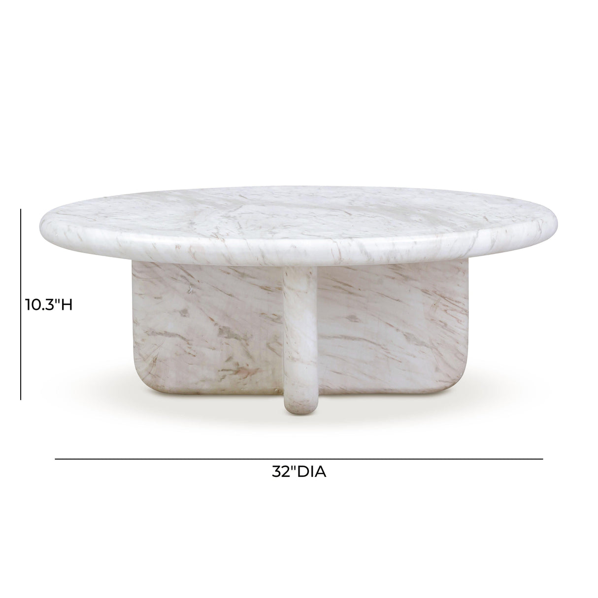 Juju Nesting Indoor/Outdoor Marble Coffee Tables by TOV Furniture at Eve Furniture