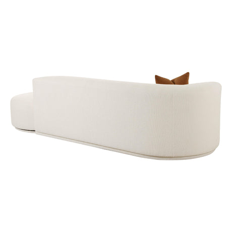 Fickle Cream Boucle 2-Piece Chaise Modular Sofa by TOV Furniture at Eve Furniture