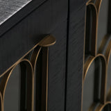 Gatsby Black Acacia Wood 66" Buffet by TOV Furniture at Eve Furniture