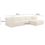 Tarra Fluffy Oversized Corduroy Modular Sectional by TOV Furniture at Eve Furniture