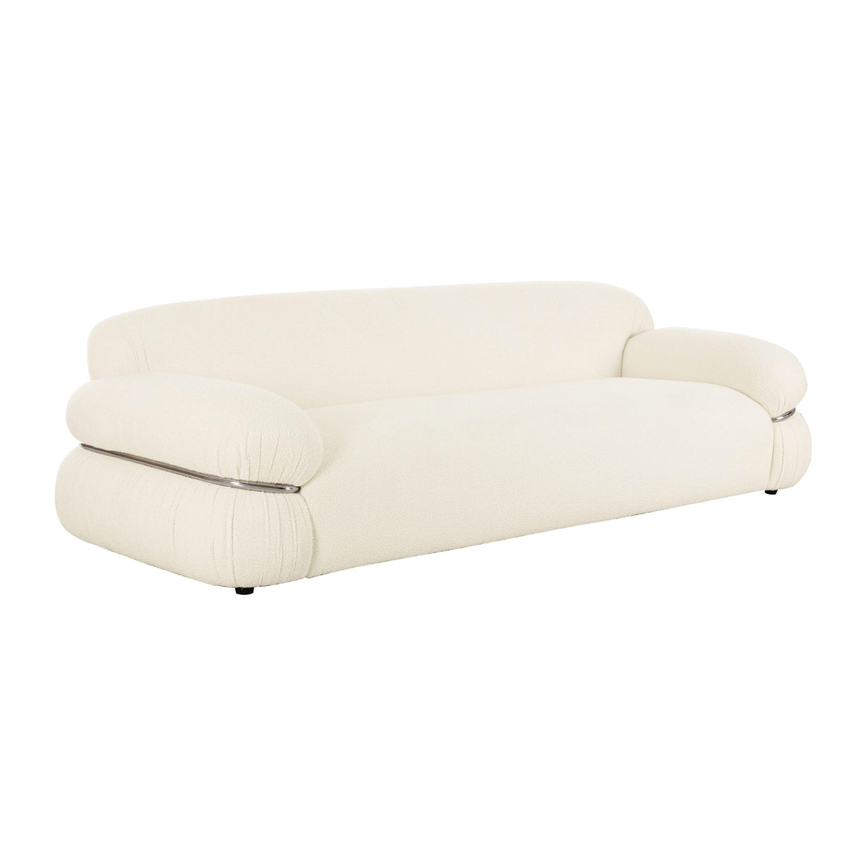 Leyla Cream Boucle Sofa by TOV Furniture at Eve Furniture