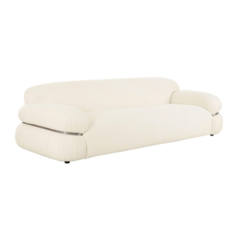 Leyla Cream Boucle Sofa by TOV Furniture at Eve Furniture