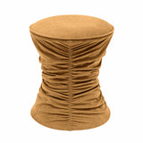 Bounce Ruched Velvet Adjustable Ottoman by TOV Furniture at Eve Furniture