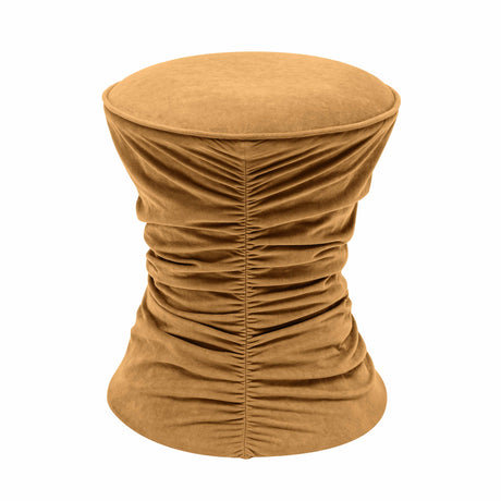 Bounce Ruched Velvet Adjustable Ottoman by TOV Furniture at Eve Furniture