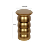 Sasha Gold Side Table by TOV Furniture at Eve Furniture