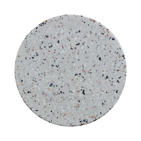 Clover Faux Terrazzo Indoor / Outdoor Round Side Table by TOV Furniture at Eve Furniture