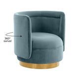 Remy Velvet Swivel Chair by TOV Furniture at Eve Furniture