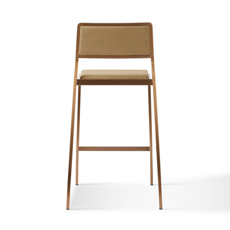 Gale Tan Basketweave Stackable Stool - Set of 2 by TOV Furniture at Eve Furniture