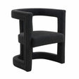 Ada Black Boucle Chair by TOV Furniture at Eve Furniture