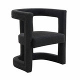 Ada Black Boucle Chair by TOV Furniture at Eve Furniture